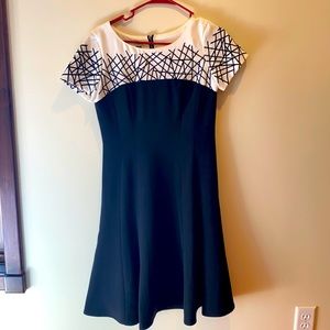 Black and White Anne Klein Dress, EUC